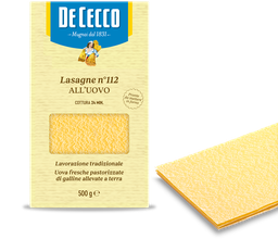 [437996] De Cecco - Egg Lasagna Sheets N°112 500g