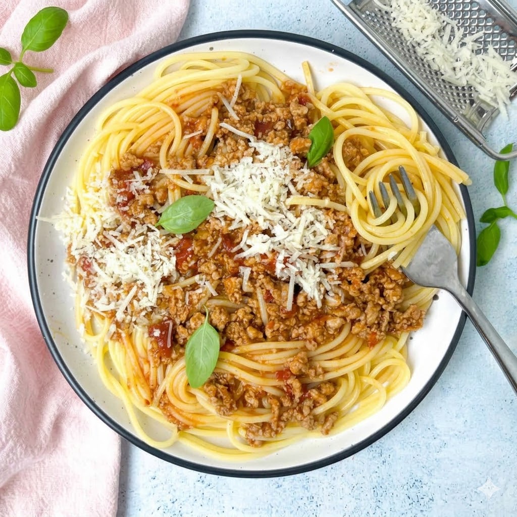 Fresh Grated Parmigiano Reggiano with Spaghetti