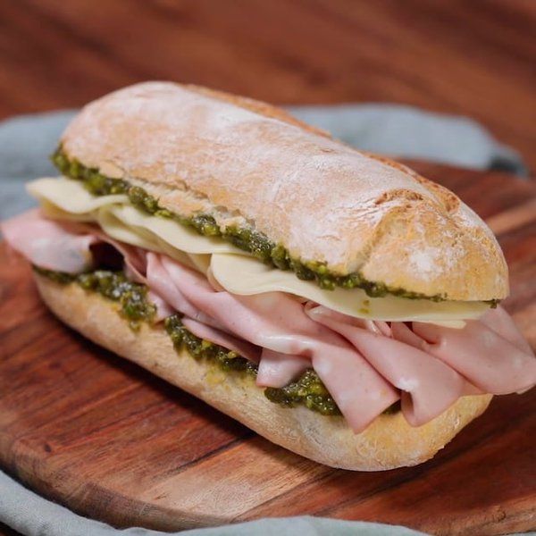 mortadella sandwich