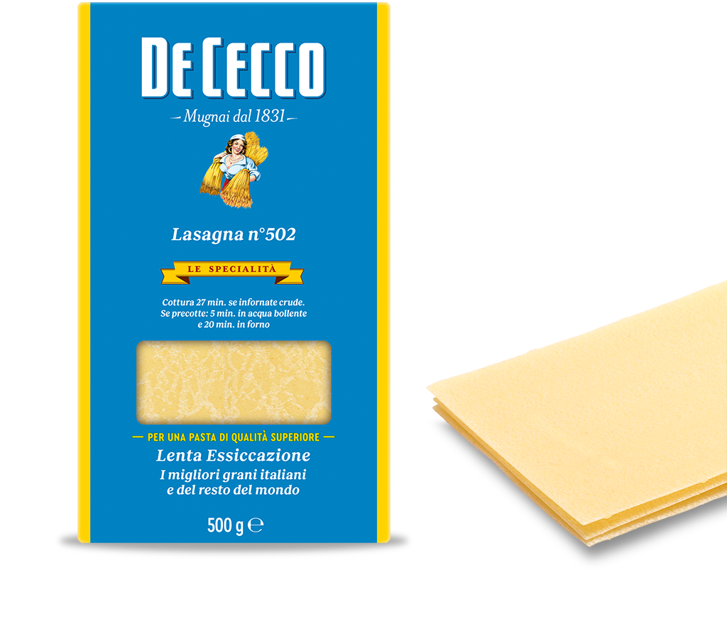 De Cecco - Semolina Lasagna Sheets N°502 500g