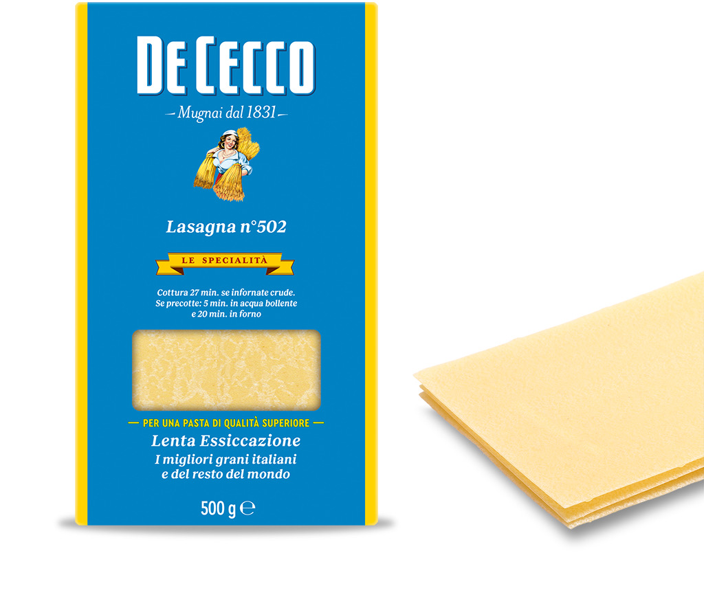 De Cecco - Semolina Lasagna Sheets N°502 500g