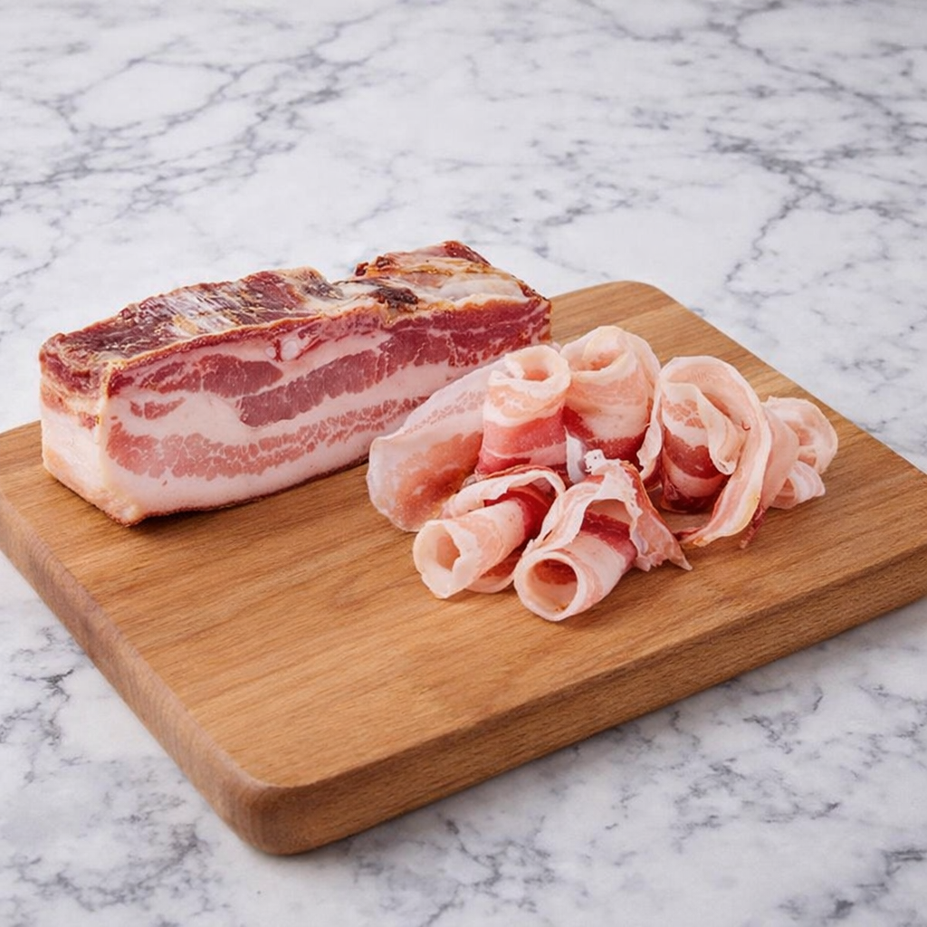 Pancetta Tesa - Stretched Pancetta, Italian Bacon 直式意大利培根