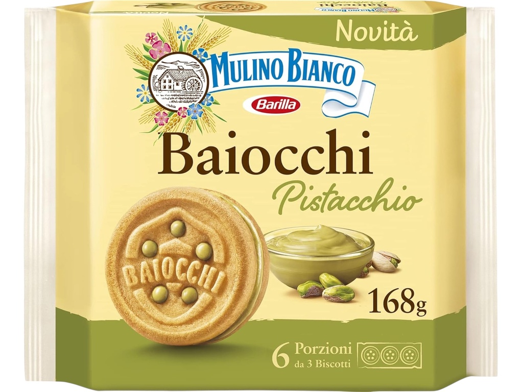 Mulino Bianco - Baiocchi, Pistachios Biscuits 168g 
