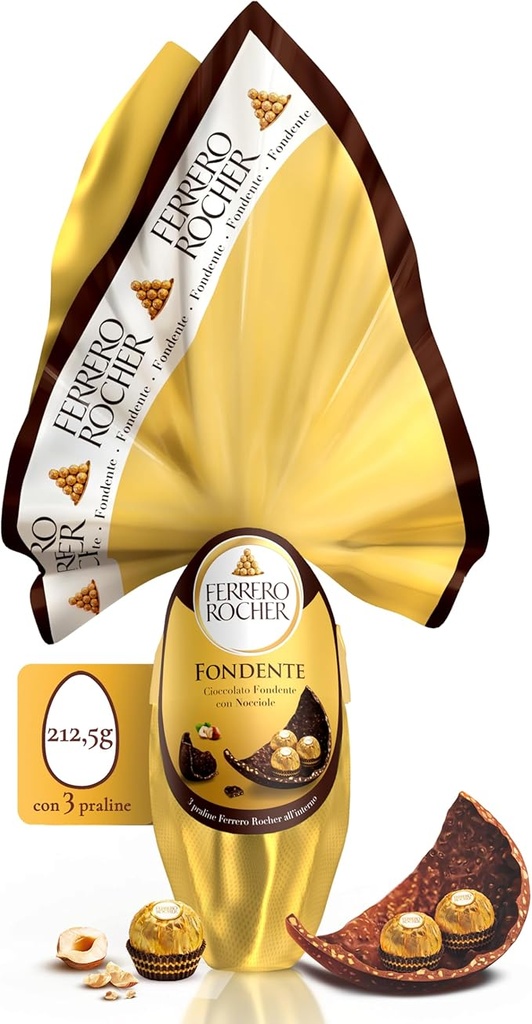 Ferrero - Rocher Easter Egg Dark Chocolate with Hazelnuts Gr. 213