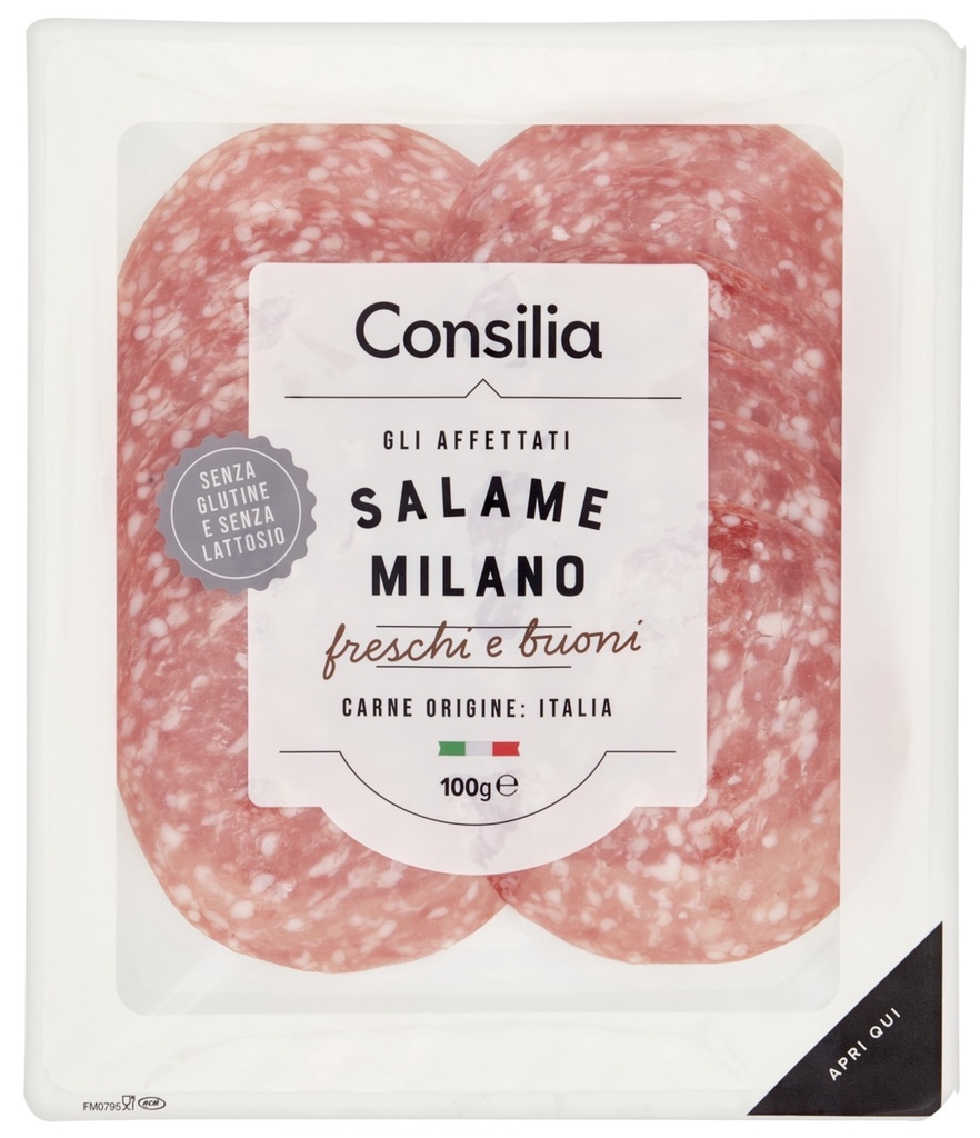 Consilia - Salame Milano a fette 100g 