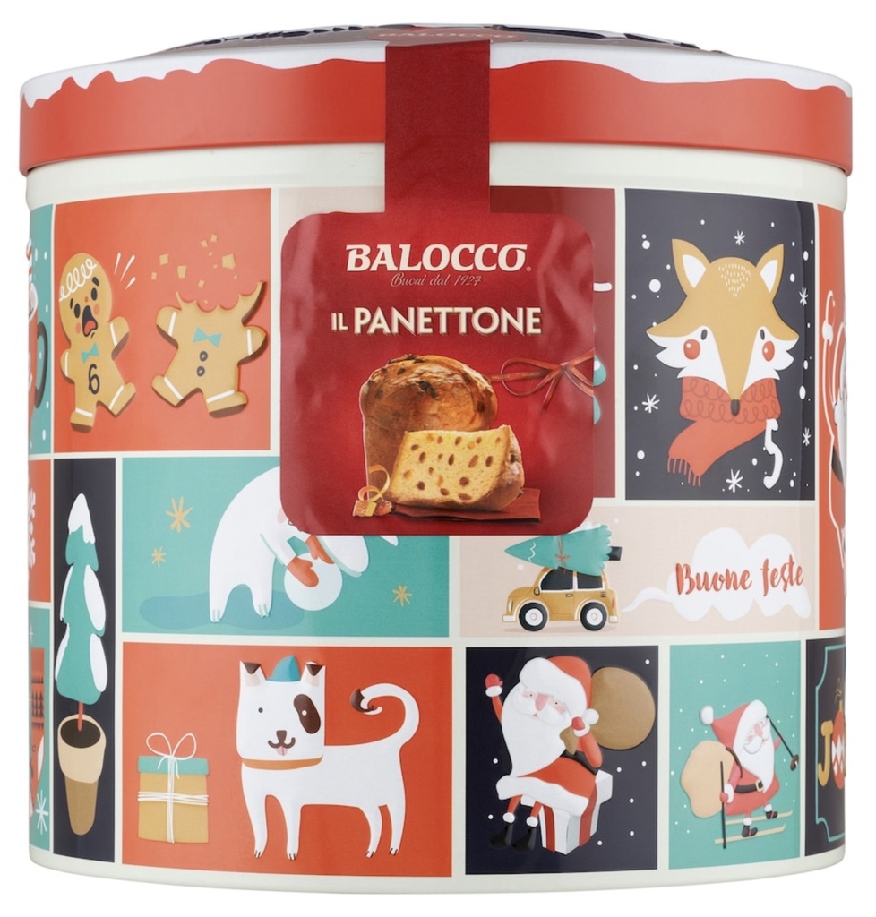 Balocco - Traditional Panettone in Decorative Tin 700g