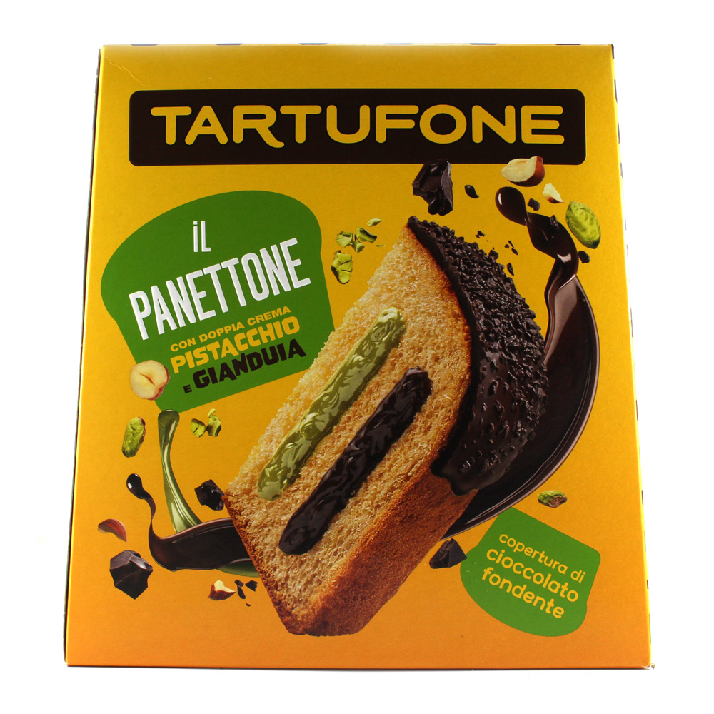 Motta - Tartufone Panettone with Gianduia and Pistachio 750g 