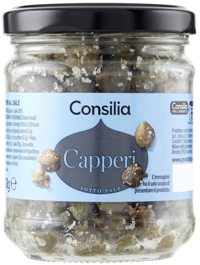 Consilia - Capers with Salt 140g