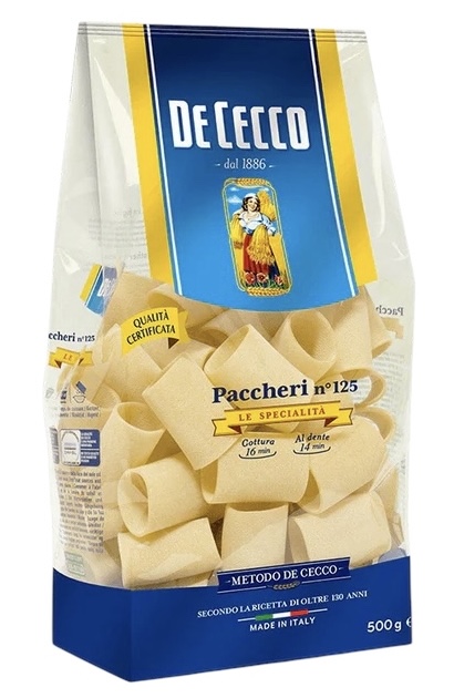 De Cecco - Paccheri N°125 意大利水管麵 500g