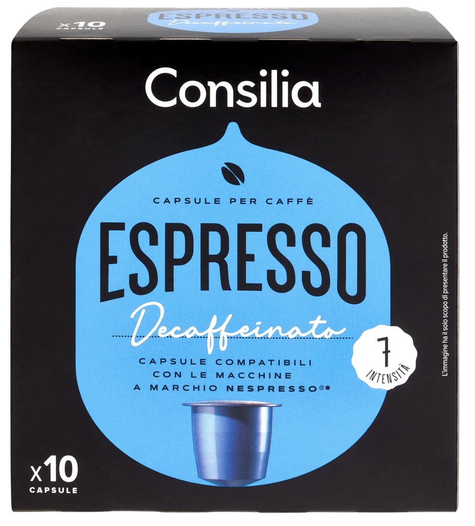 Consilia - Decaf Coffee Nespresso 特濃低因咖啡膠囊 (10粒裝)