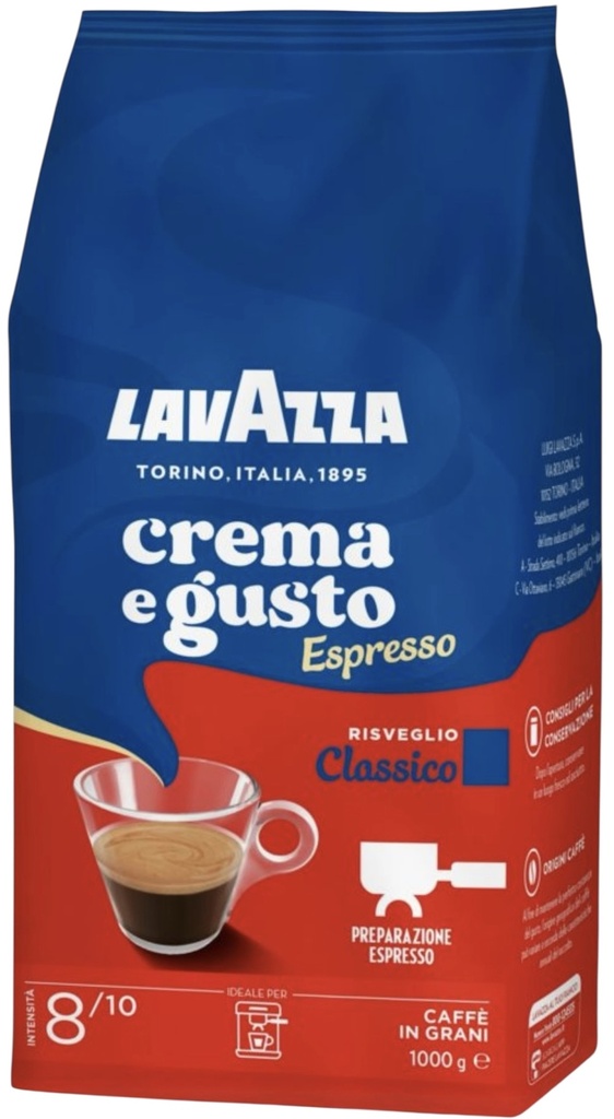 LavAzza - Caffe’ in Grani Crema e Gusto 1Kg