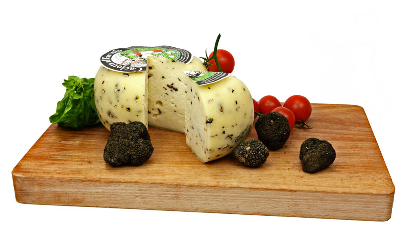 De Remigis - Cow & Sheeps Caciotta Cheese with Black Truffle