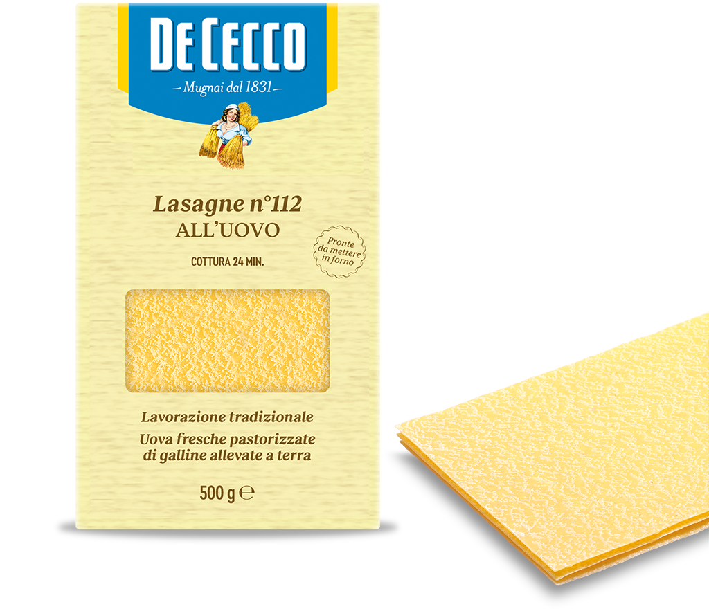 De Cecco - Egg Lasagna Sheets N°112 500g