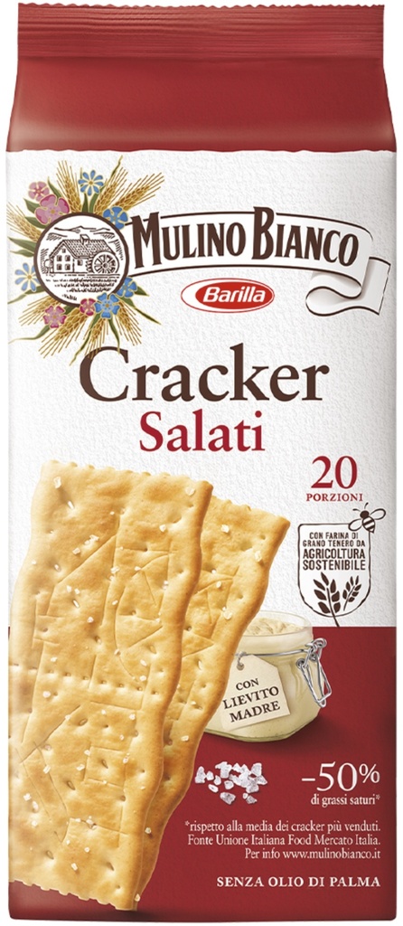 Mulino Bianco - Crackers with Rock Salt 500g