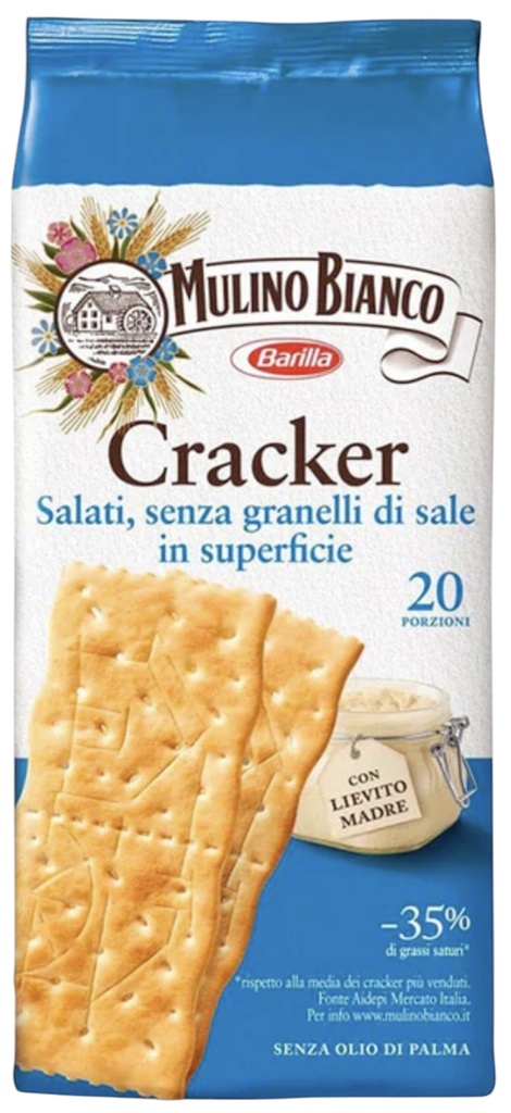 Mulino Bianco - Crackers without Rock Salt 500g