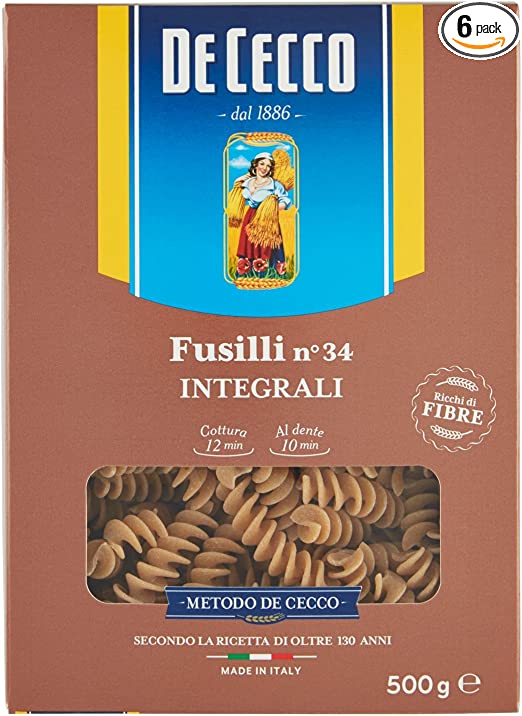De Cecco - Whole Grain Fusilli N°34 500g