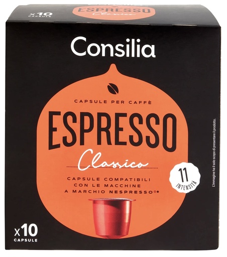 [34258] Consilia - Classic Coffee Nespresso 經典濃縮咖啡膠囊 (10粒裝)