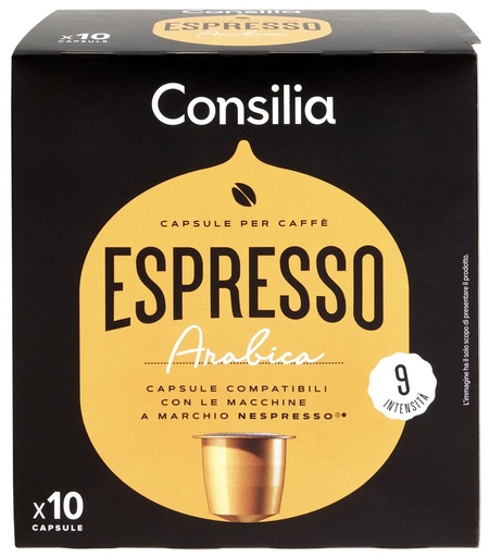 [34266] Consilia - Arabica Coffee Nespresso 阿拉比卡咖啡膠囊 (10粒裝)