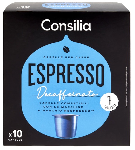 [34274] Consilia - Decaf Coffee Nespresso 特濃低因咖啡膠囊 (10粒裝)