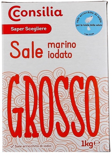 [391821] Consilia - Marino Iodized Coarse Salt 意大利粗海鹽 1Kg