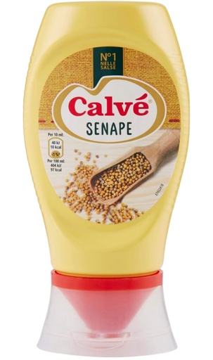 [397815] Calve’ - Mustard Squeeze btl 倒立唧唧裝芥末 250g