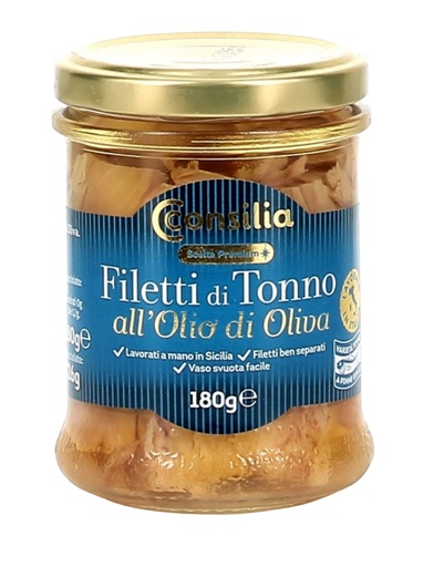 [417741] Consilia - Tuna Fillets in Olive Oil 180g