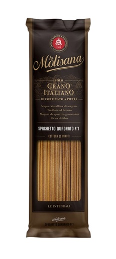 [750807] La Molisana - Whole Wheat Squared Spaghetti N°1 500g