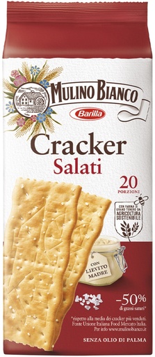 [91868] Mulino Bianco - Crackers with Rock Salt 岩鹽餅乾 500g