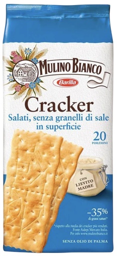 [91942] Mulino Bianco - Crackers without Rock Salt 無鹽餅乾 500g