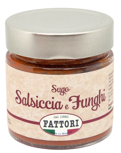 [FCPS14] Fattori - Sausage Mushroom Sauce Gluten Free 185g