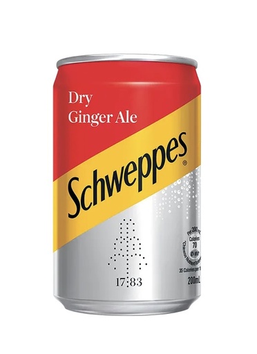 [KF-C25Ginger] Schweppes - Dry Ginger Ale 200ml