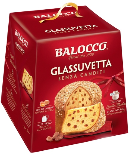 [075509] Balocco - Panettone without Candied Fruits 1Kg
