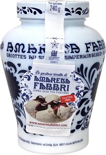[M024114] Fabbri 1905 - 野生黑櫻桃糖漿（青花瓷裝） 600g