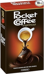 [G8554439] Ferrero - Pocket Coffee 225g T-18 特濃流心咖啡朱古力 225g (1 盒 18 粒)