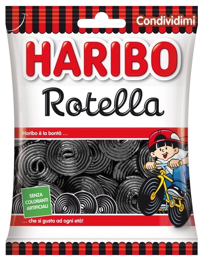 [007757] Haribo - Liquorice Wheels 175g