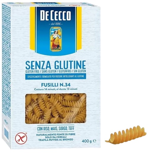 [376352] De Cecco - Fusilli Gluten Free N°34 400g