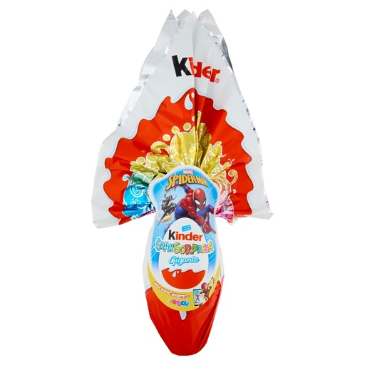 [G8554599_M] Ferrero - Kinder Easter Egg T6 GranSorpresa Gigante Spider-Man Gr. 320