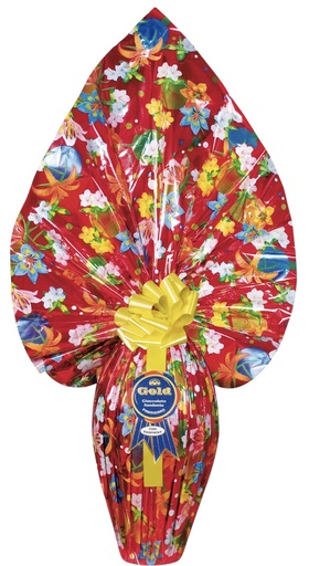 [G2220703] Antico Castello - Uovo di Pasqua di Cioccolato Fondente Oro 4Kg