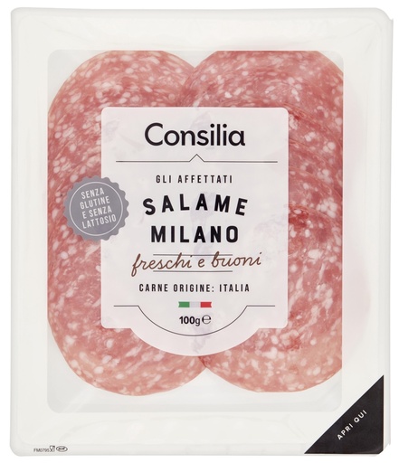 [405084] Consilia - Sliced Milano Salami 100g