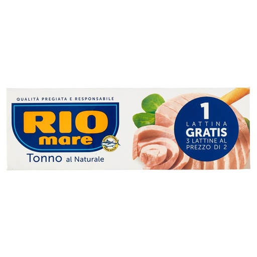 [031995] Rio Mare -Tuna in Brine – 3 x 80g Multipack