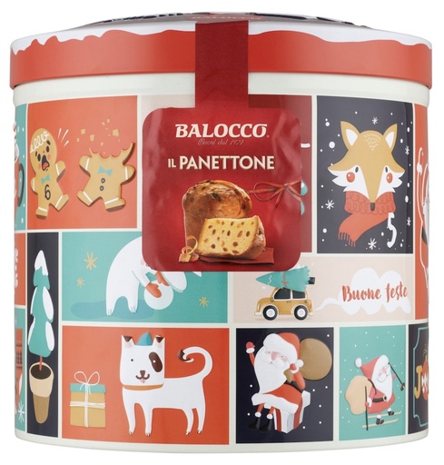 [549808] Balocco - Traditional Panettone in Decorative Tin 700g