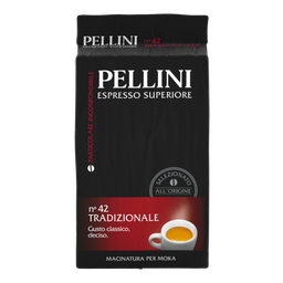 [621471] Pellini - Traditional N°42 Ground Coffee for Moka 傳統烘焙摩卡研磨咖啡 250g