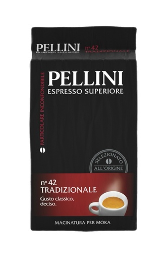 [621471] Pellini - Traditional N°42 Ground Coffee for Moka 250g
