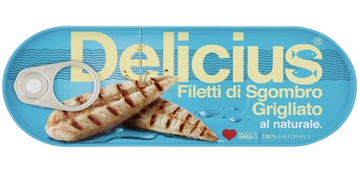 [219958] Delicius - Mackerel Fillets in Brine 110g