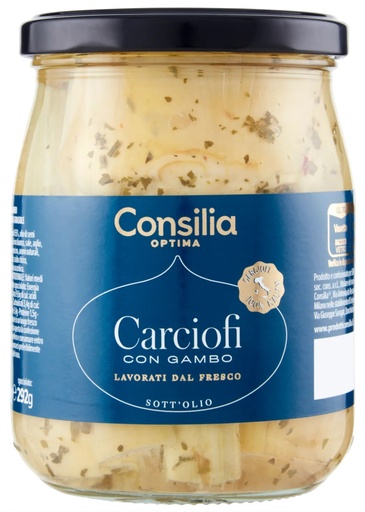 [229486] Consilia - Artichokes with Stem 油浸羅馬雅枝竹 580g