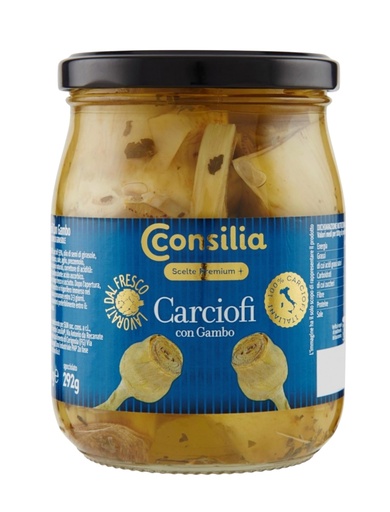 [229486] Consilia - Artichokes with Stem 油浸羅馬雅枝竹 580g